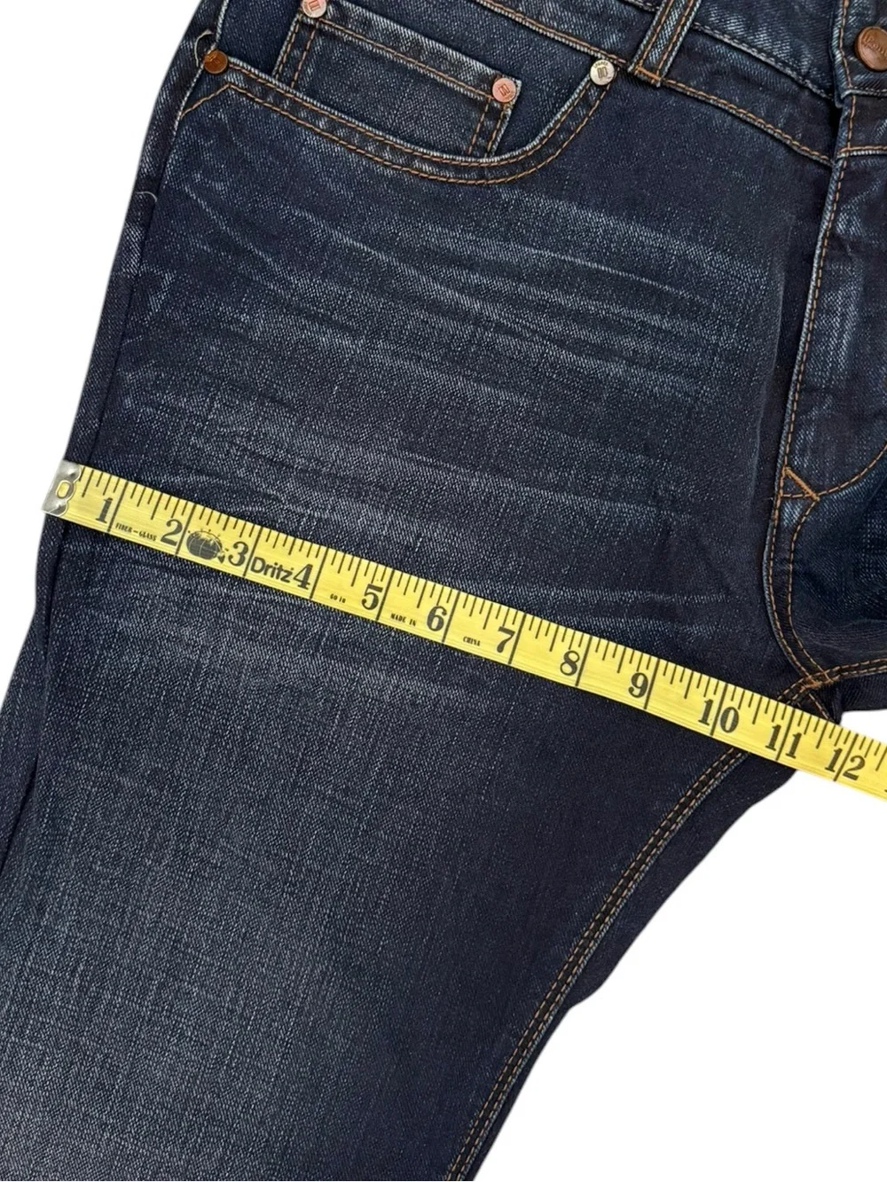 MAC iPants Modern Fit Jeans 33x34 Fit 33x31 Dark Wash Stretch Straight Leg Denim